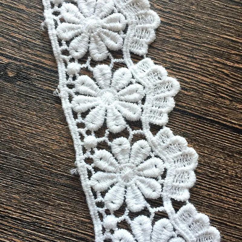 african lace market 100% cotton ribbon lace material  made in china for garment accessories