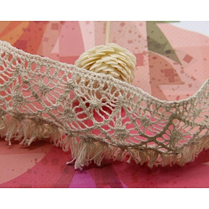 5.5cm High Quality Eco-friendly Factory Price 100% Cotton Crochet Lace Trim
