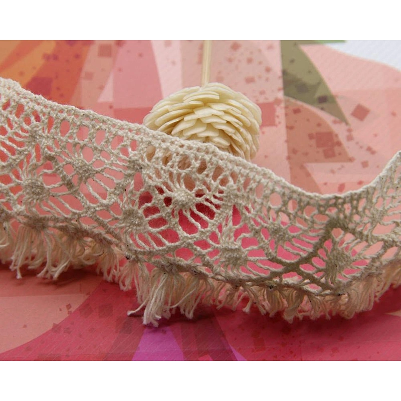 5.5cm High Quality Eco-friendly Factory Price 100% Cotton Crochet Lace Trim