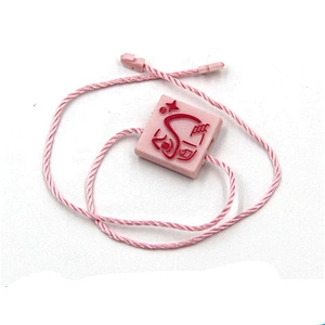 lemo New Design Plastic Tablet Suit Seal Tag For Clothing String Tag