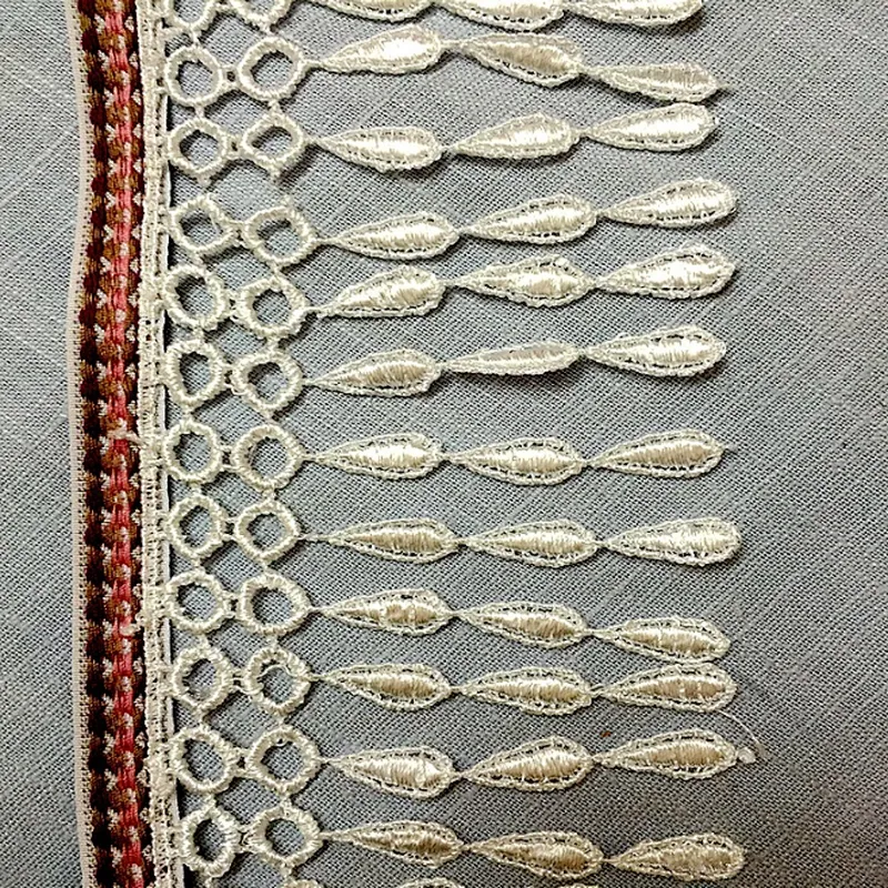 new african design polyester bridal  tassel lace for dress