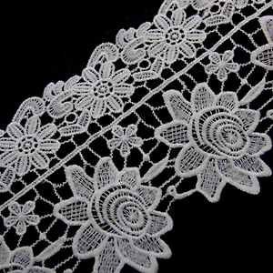 13.5cm Environmental Recycled Polyester Lace for Wedding Dress