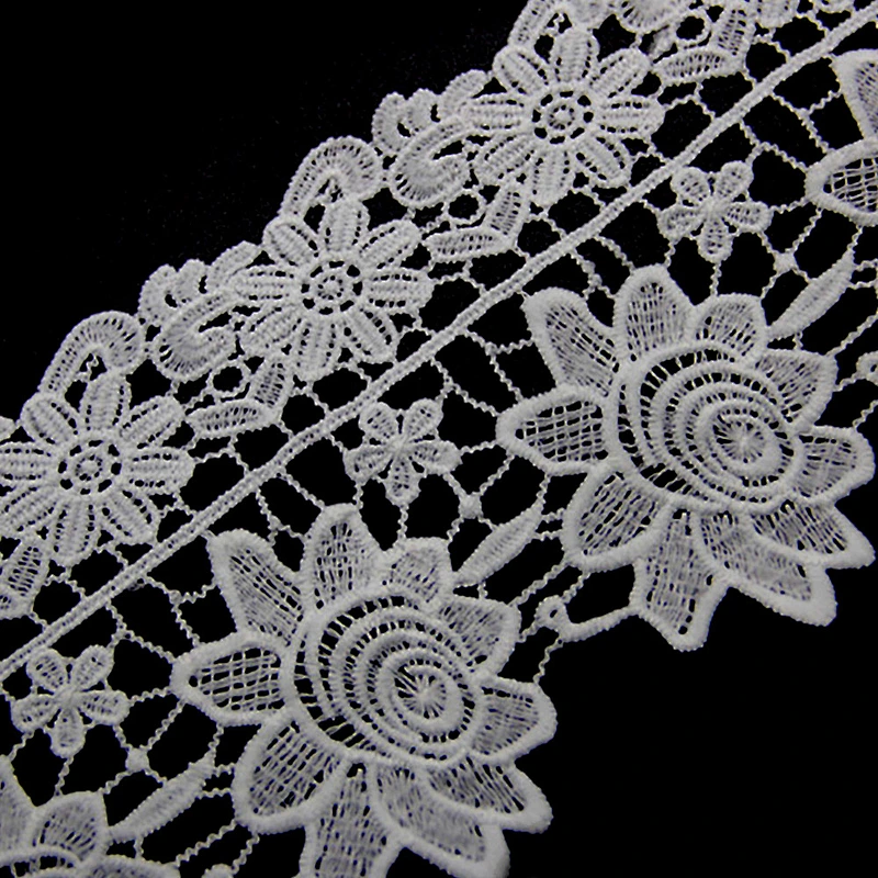 13.5cm Environmental Recycled Polyester Lace for Wedding Dress