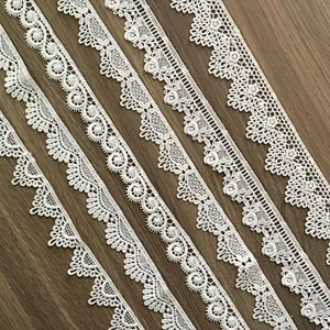 hot sale french chemical lace polyester nylon lace trim wholesale for bridal lace trim different width