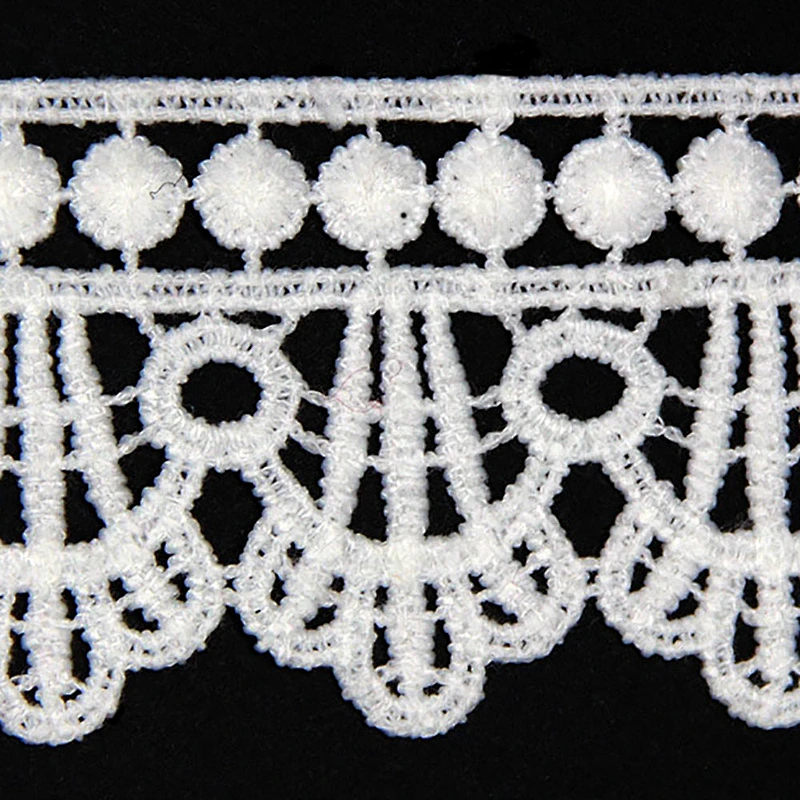 4cm Multiple Purposes Mixed Milk Yarn Chemical Lace