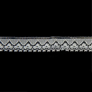 Bazaar 1.4cm Wonderful Vintage Elastic White Lace Trim Bridal Wedding Ribbon Roll  with Sewing Craft