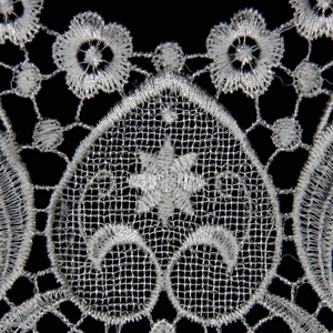 17.5cm Vigorous Elegant Flower Patterns with Decoration Polyester Collar Lace