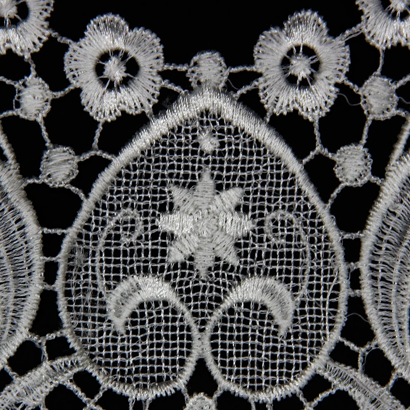 17.5cm Vigorous Elegant Flower Patterns with Decoration Polyester Collar Lace