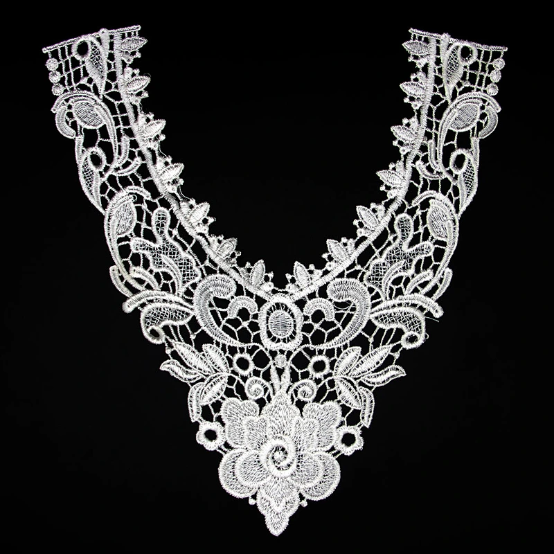 15cm Printing Elegant New Flower Pattern Polyester Collar Lace
