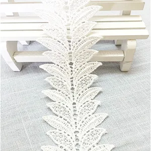 wholesales flowers leaves hollow french  lace trim