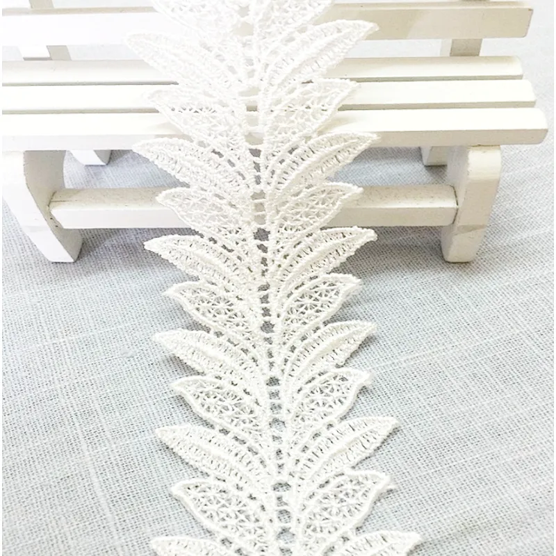 wholesales flowers leaves hollow french  lace trim