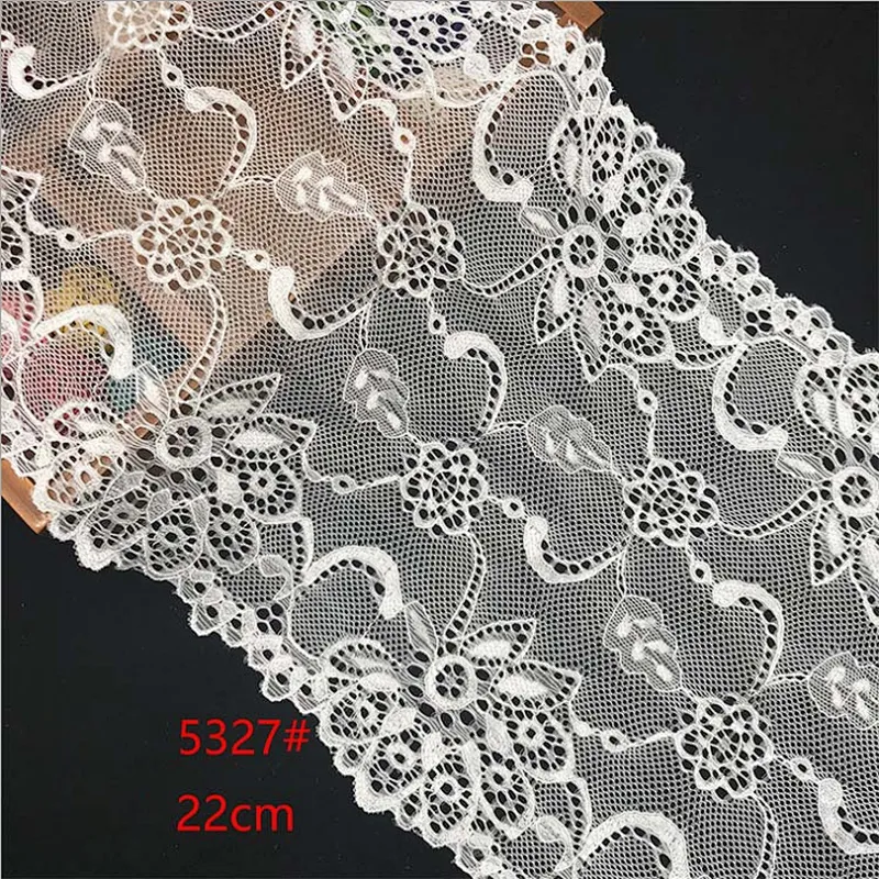 New fashion hot sale different styles black&white french eyelash floral lemo lace