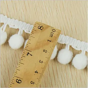 0.8cm Cotton Pom Pom Lace