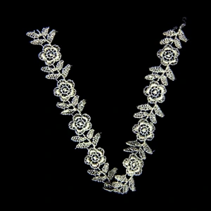 2cm Flesh and Sweet Flowers Pattern Clothing Polyester Lace