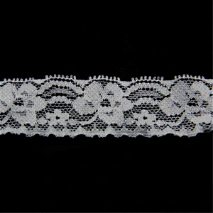 1.7cm Allover Nylon Elastic Knitted Narrow Lace Fabric for Underwear