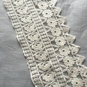wholesales 100% cotton embroidery lace material for dress