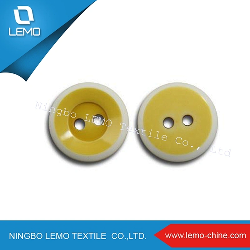 Flatback Style and Resin Material Polyester Button