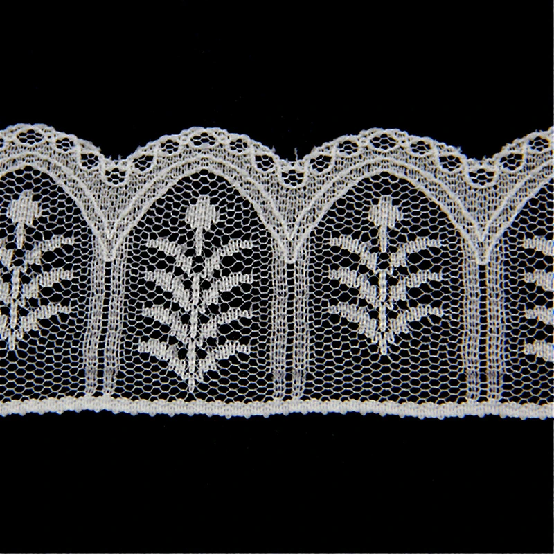6cm Stretch Nylon Spandex Lycra Lace Trim for Cloth Decoration
