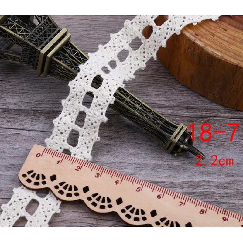 wholesale fashion african cheap cotton white bridal tc lace trim