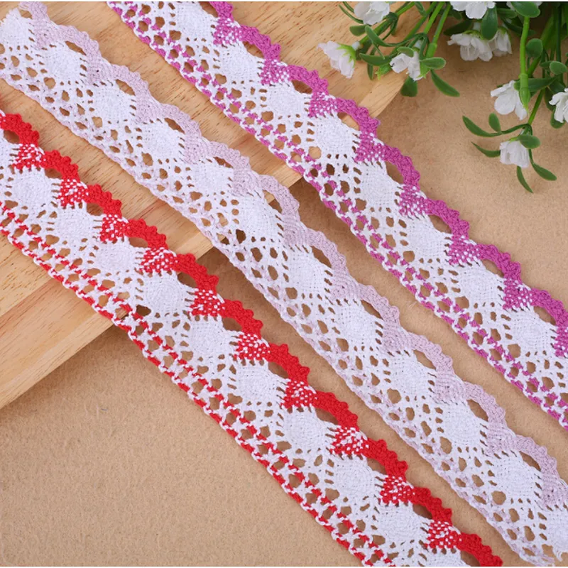 African Multicolor 4CM 100% cotton lace