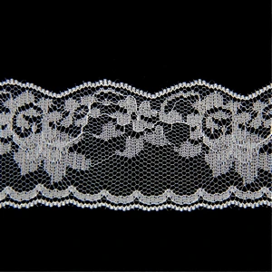 3.2CM Nylon Spandex Voile Lace Fabric