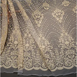 African Embroidery Mesh Net Lace Fabric For Fashion Dress