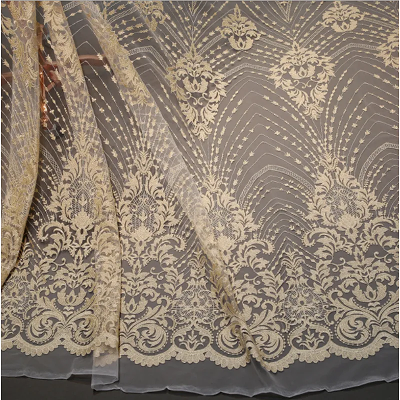 African Embroidery Mesh Net Lace Fabric For Fashion Dress