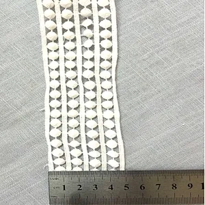 2019 fashion lace trim cotton chemical lace for dress