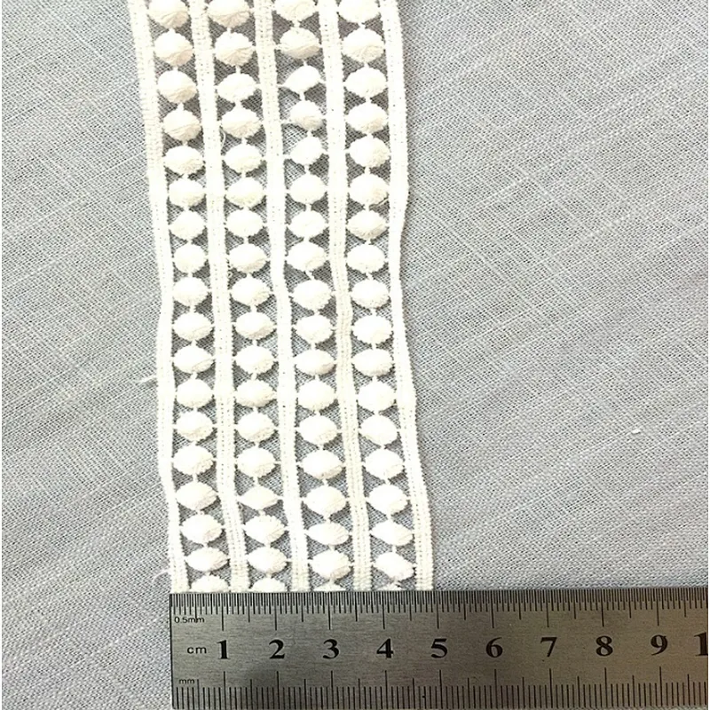 2019 fashion lace trim cotton chemical lace for dress