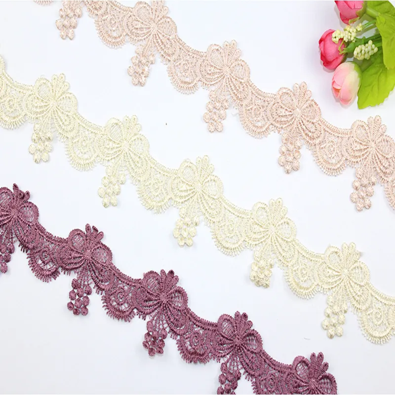 African Multicolor 4CM polyester underwear lace trim