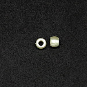 Silvery Round with One Hole 5mm Plastic Pearl Beads