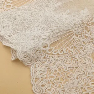 french  embroidery 100% cotton voile tulle lace fabric