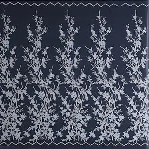 2019 new style royal  beautiful flower african mesh bridal 3D embroidery lace fabric