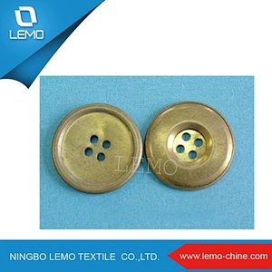 4 Holes Custom Brass Buttons
