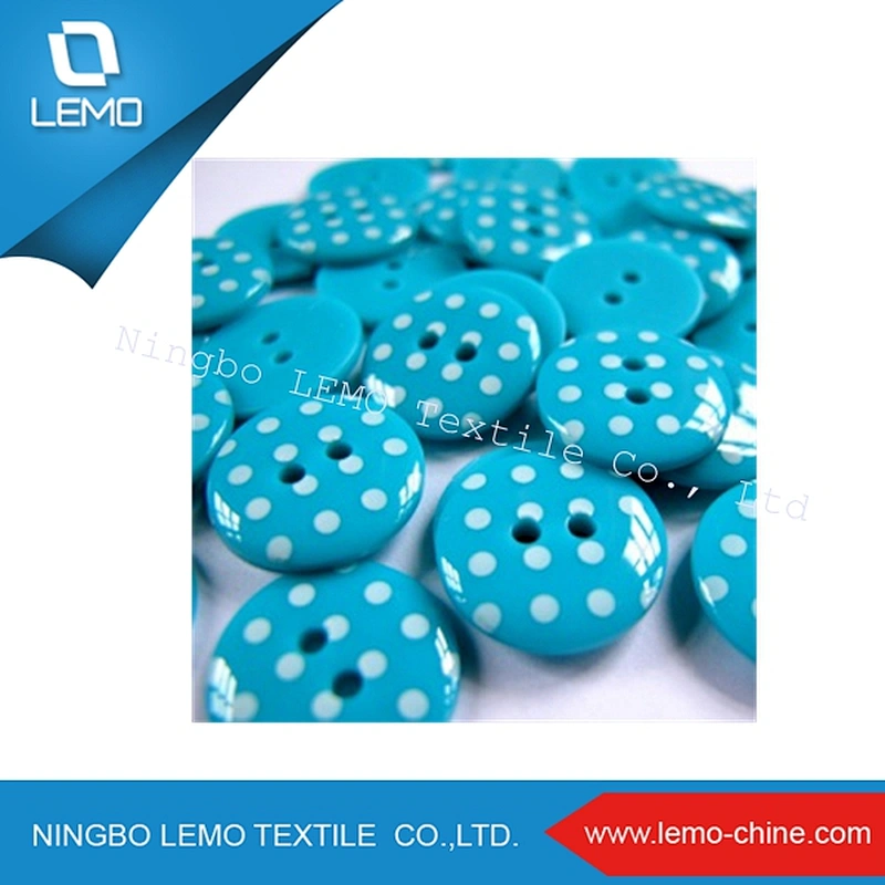 Navy and White Spots Spotty Buttons