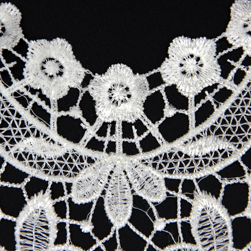 17cm Vivid Flesh Flower Patterns Good Sewing Craft Polyester Collar Lace