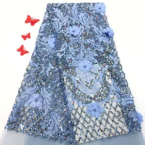 2019 Lace embroidered fabric hot sale wedding embroidery fabric