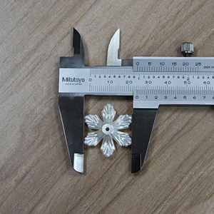 Flower Shape 25mm New Fashion with Round Hole Plastic ABS Pearl Beads
