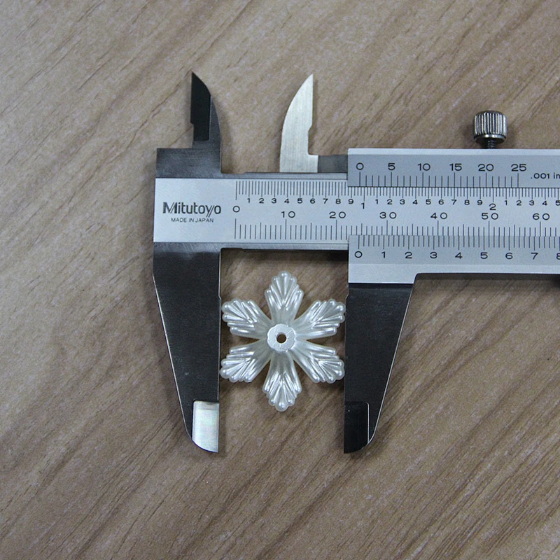 Flower Shape 25mm New Fashion with Round Hole Plastic ABS Pearl Beads