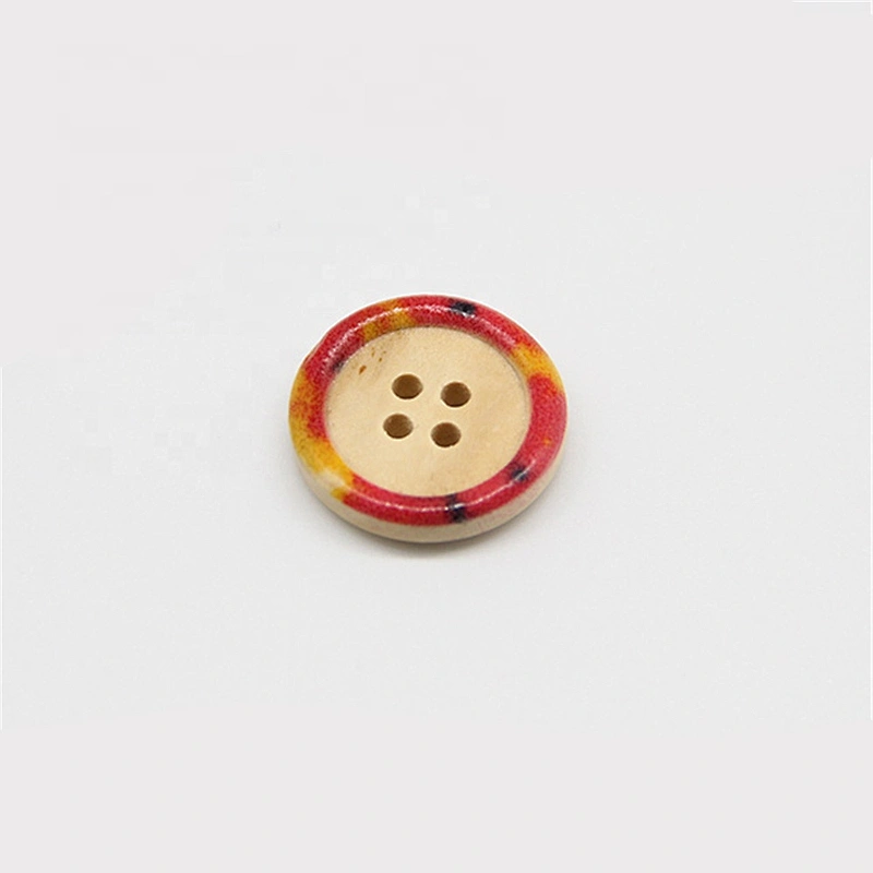 DIY Natural Wooden Animal Button For Garment Decoration