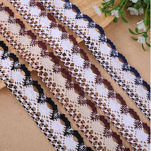 African Multicolor 4CM 100% cotton lace