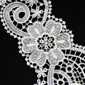 12cm Various Brilliant Flower Patterns V Shaped Milk Yarn Collar Lace