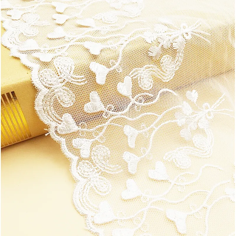 2019 fashion french tulle lace net lace fabric polyester embroidery