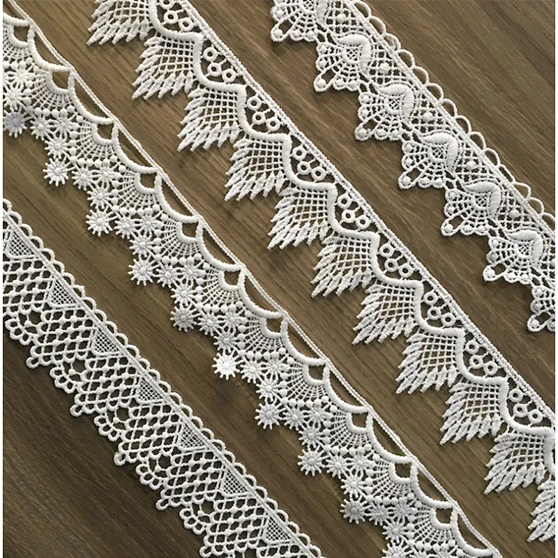 hot sale french chemical lace polyester nylon lace trim wholesale for bridal lace trim different width