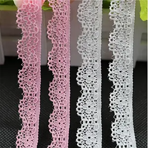 1.6CM Elastic Scallop Spandex Nylon  Lace Trim