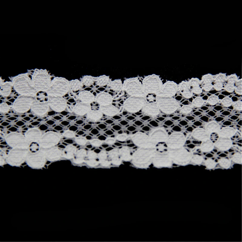 3.5CM Nylon Spandex Lycra Lace Fabric