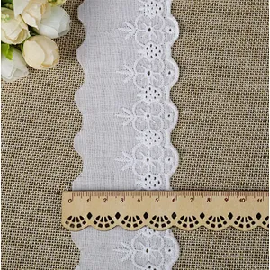 different size  african french embroidery cotton lace for dress