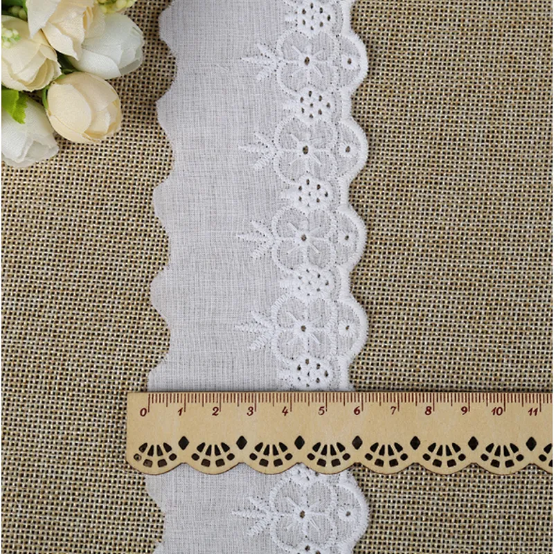 different size  african french embroidery cotton lace for dress