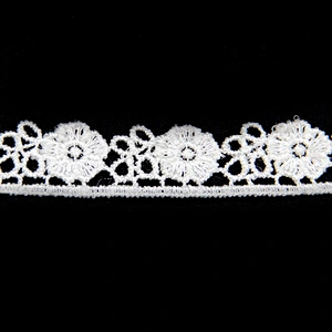 1.6CM  Water Soluble 100% Polyester Embroidery Border lace