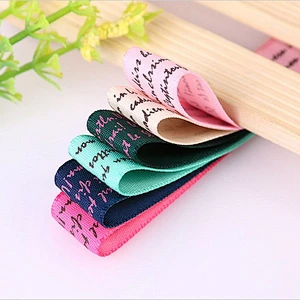 Custom Printed Elastic Satin Ribbon
